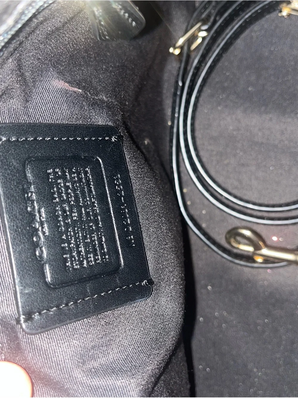 Coach Black Dome Satchel with Gold Hardware